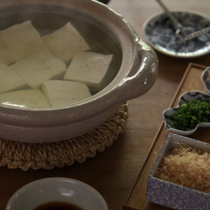 湯豆腐とだし醤油